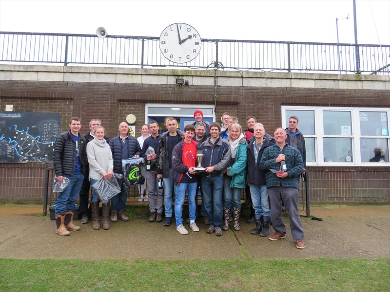 Prizewinners in the Alton Water 2019 Fox's Chandlery Frostbite Series photo copyright Emer Berry taken at 
