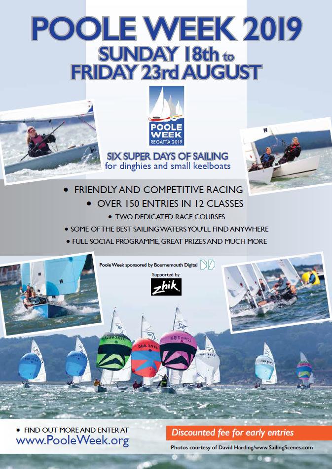 Poole Week 2019 poster photo copyright PYC taken at Parkstone Yacht Club