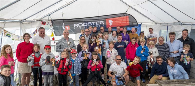 Prizewinners thanks to sponsors at the Notts County Spring Regatta photo copyright David Eberlin taken at Notts County Sailing Club