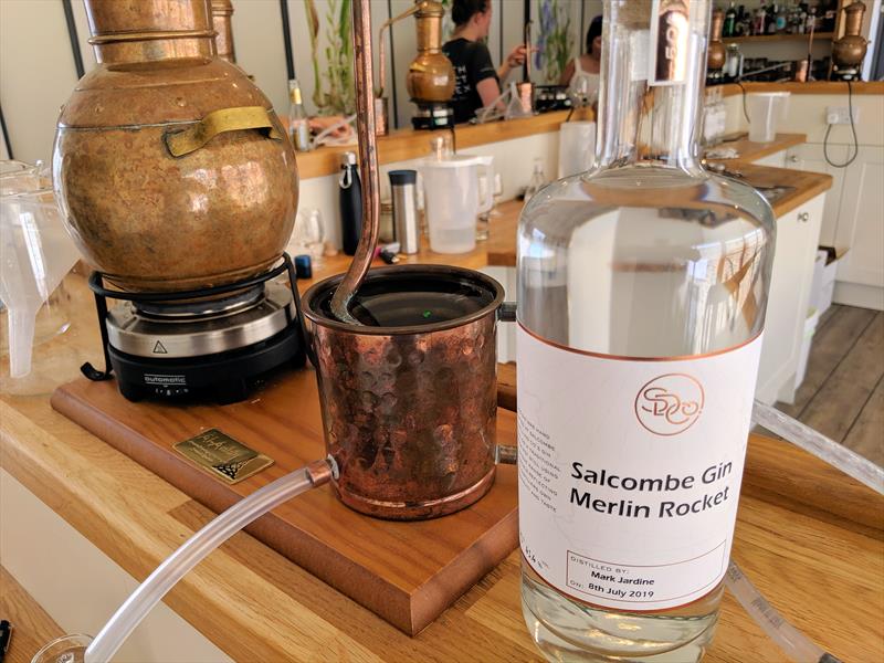 My bottle of Salcombe Gin Merlin Rocket photo copyright Mark Jardine / YachtsandYachting.com taken at Salcombe Yacht Club