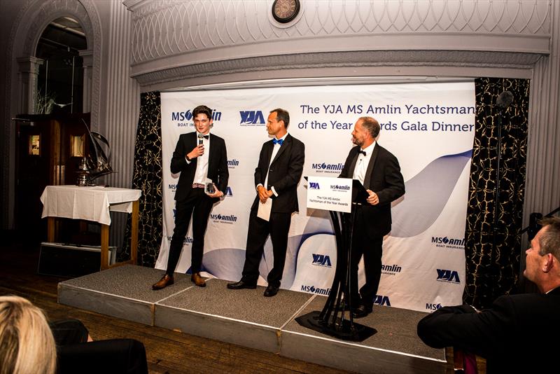 Alex Rabbitt wins the YJA MS Amlin Young Blogger of the Year Award at the YJA MS Amlin Awards Gala Dinner photo copyright Sally Golden taken at 