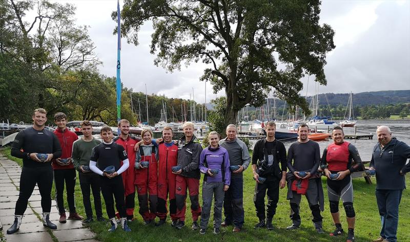 All prize winners during the Ullswater YC Asymmetric Weekend photo copyright Sue Giles taken at Ullswater Yacht Club