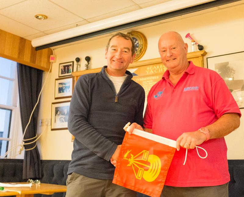 Jon Livesey, skipper of IRC Race Winner Vision in Scarborough YC Autumn Series Race 3 photo copyright SYC taken at Scarborough Yacht Club