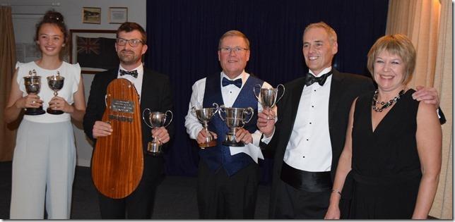 Clevedon Sailing Club Laying Up Supper Trophy Winners photo copyright S Hotchkiss taken at Clevedon Sailing Club