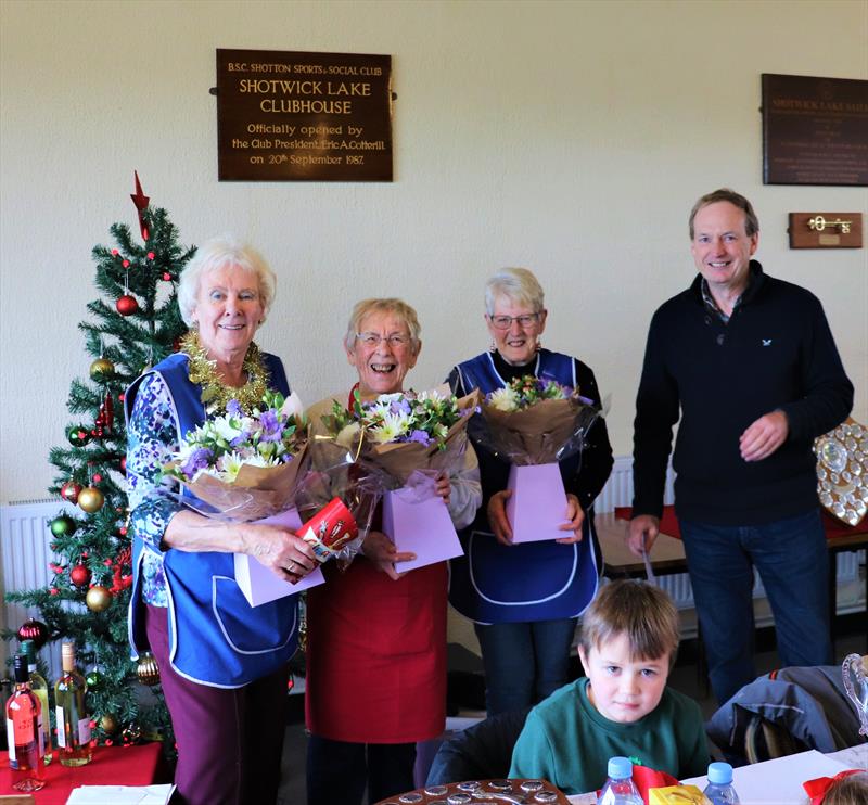 Presentation to Galley Team at Shotwick Lake Sailing photo copyright Geoff Weir taken at Shotwick Lake Sailing