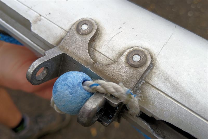 Signs of aluminium mast wear: gooseneck - photo © Mark Jardine