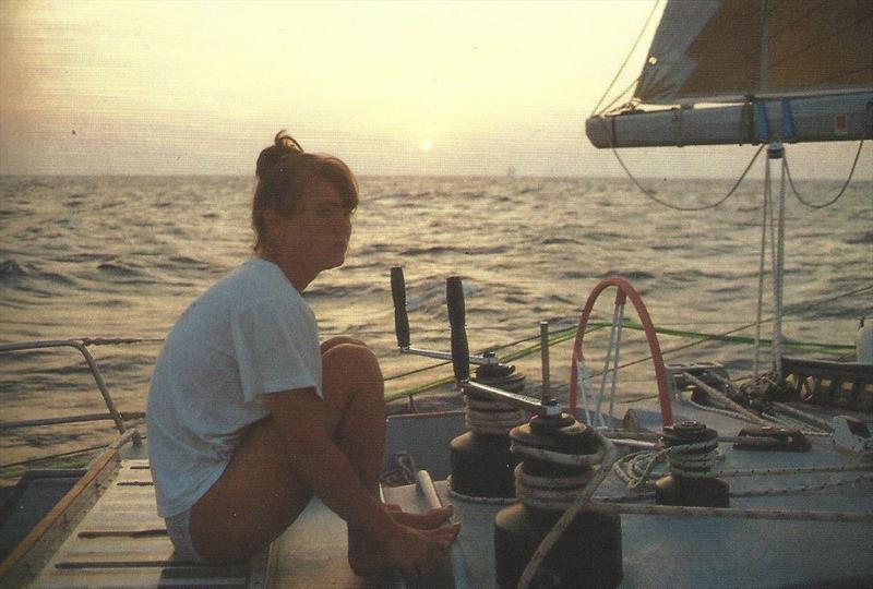 Tracy Whitbread chilling on the boat photo copyright Maiden taken at 