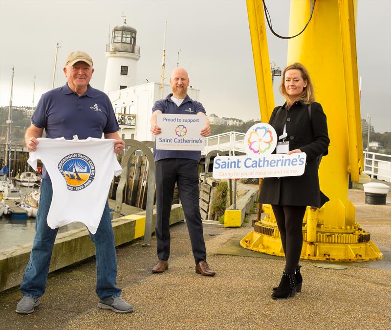 (l-r) Clive Murray, Simon Bull, Susan Stephenson photo copyright Chris Clark taken at Scarborough Yacht Club