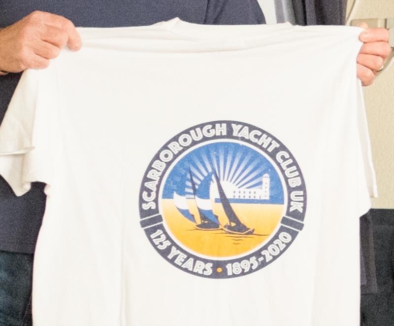 Scarborough Yacht Club members' T-shirt initiative generates £240 donation to Saint Catherine's photo copyright Chris Clark taken at Scarborough Yacht Club