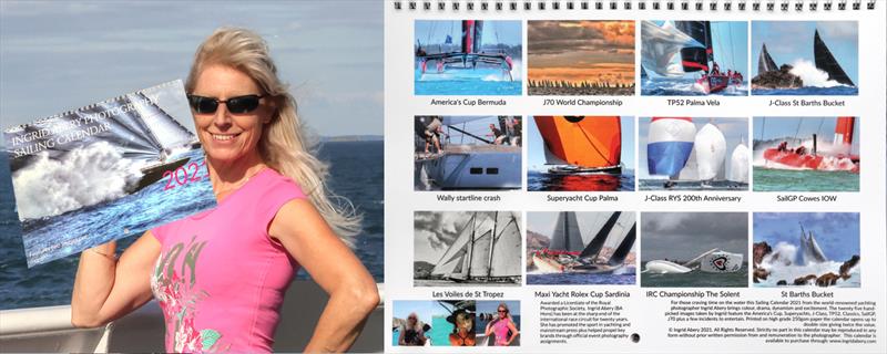 Ingrid Abery Sailing Calendar 2021 photo copyright Ingrid Abery / www.ingridabery.com taken at 