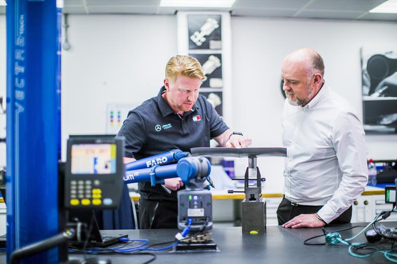 Planning, production and procurement specialist Michael Fuller (pictured right) has been one of the Mercedes F1 Applied Science team seconded to INEOS TEAM UK full time - photo © Steve Etherington