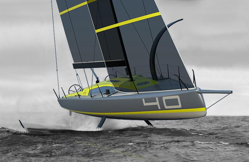 MW40OF - New Foiling Offshore Sailboat Concept - photo © Wilson / Marquinez Naval Architecture