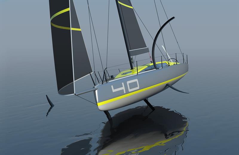 MW40OF - New Foiling Offshore Sailboat Concept - photo © Wilson / Marquinez Naval Architecture