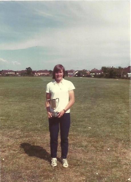 Debbie Wood with a trophy photo copyright Stuart Wood taken at Stokes Bay Sailing Club