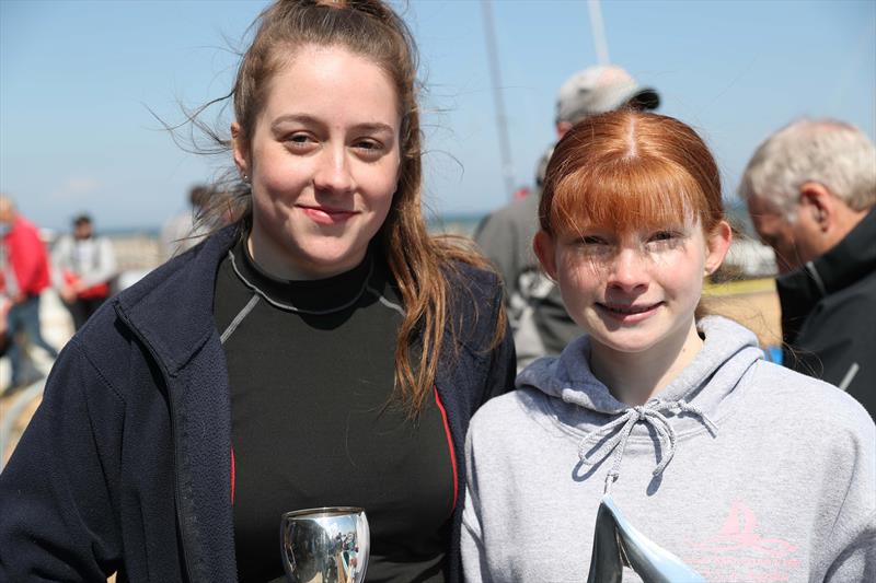 2021 KSSA Opening Splash Regatta at Downs SC: Winners Evie Herrington and Abbey Mumford photo copyright Jon Bentman taken at Downs Sailing Club