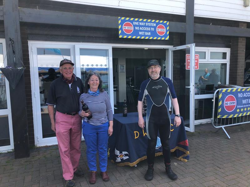 Nigel & Diane Peperdine finish third in the Sir Charles Barratt Pursuit Race photo copyright Dave Rowe taken at Draycote Water Sailing Club