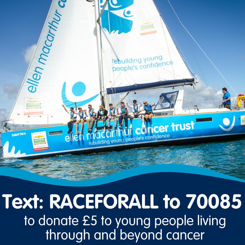 Ellen MacArthur Cancer Trust - text to donate - photo © Ellen MacArthur Cancer Trust