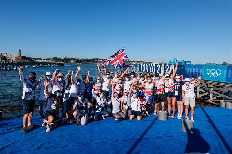 Team GB at the Tokyo 2020 Olympic Sailing Competition photo copyright Sailing Energy / World Sailing taken at 