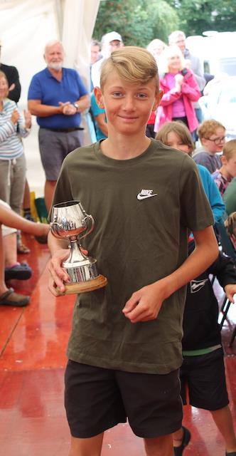 The One Bassenthwaite Lake Sailing Week HiJinx Trophy for best Bass uner 18 - Matthew Somerville photo copyright Peter Mackin taken at Bassenthwaite Sailing Club