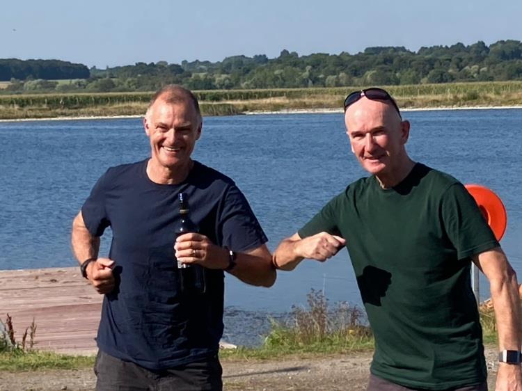 Ted Garner, second in the Border Counties Midweek Sailing at Shotwick photo copyright Les Perry taken at Shotwick Lake Sailing