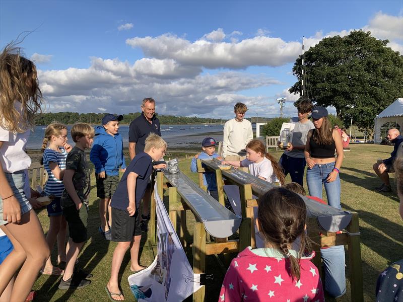 'Blow a Boat' competition during Royal Harwich Yacht Club Junior Race Week 2021 photo copyright Kathryn Deaton taken at Royal Harwich Yacht Club