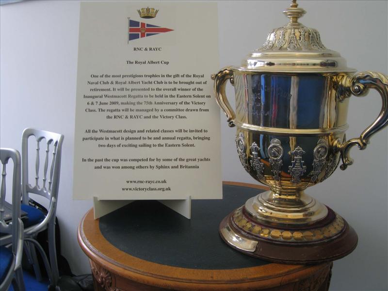 The Royal Albert Cup (1865) - awarded to the winner of the Westmacott One Design Regatta for day boat classes photo copyright Royal Naval Club and Royal Albert Yacht Club taken at Royal Albert Yacht Club