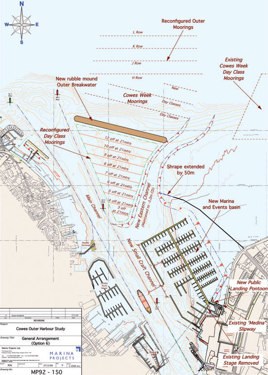 Cowes Harbour Commission has received an application for a Cowes Harbour Works and Dredge Consent from SEEDA (South East England Development Agency) for the Outer Harbour Project photo copyright Cowes Harbour Commission taken at 