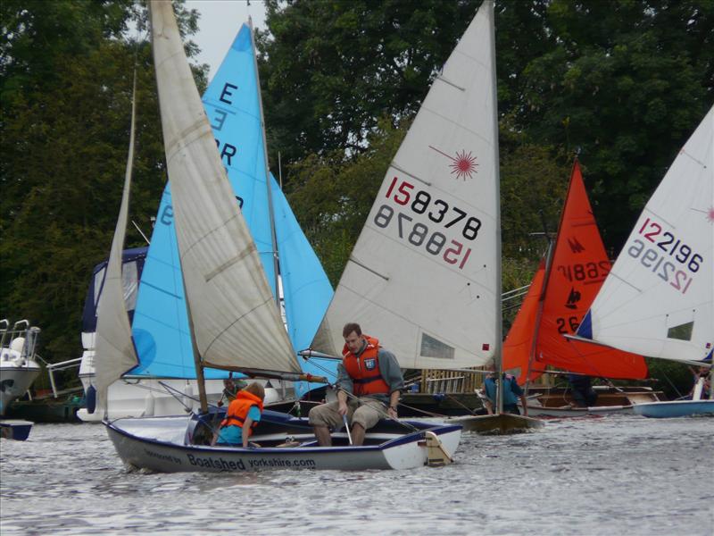 Racing in the annual joint regatta of York Railway Institute Sailing Club and Yorkshire Ouse Sailing Club photo copyright Martin Ward taken at Yorkshire Ouse Sailing Club