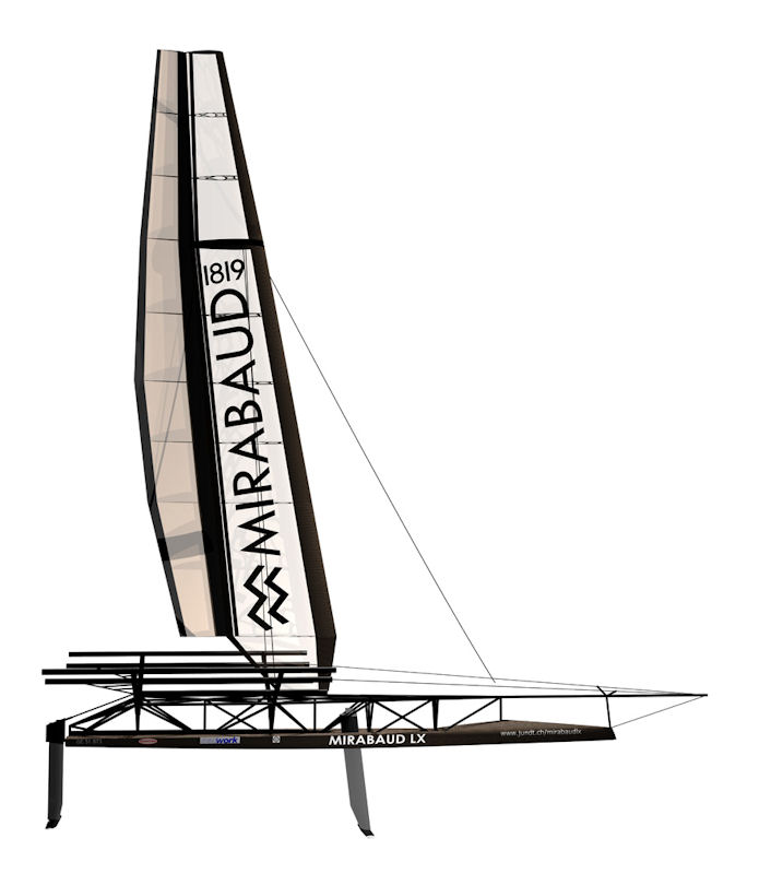 Thomas Jundt and Mirabaud announce the conception of a wing sail for the 2011 season photo copyright Mirabaud LX taken at 