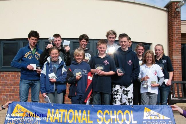 NSSA Inland Championships Prize Winners photo copyright Mike Shaw / www.fotoboat.com taken at Oxford Sailing Club