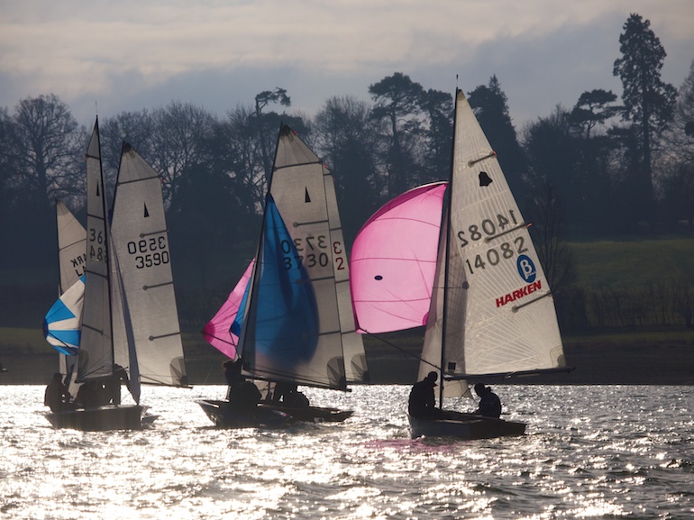 Battling between classes at the Steve Nicholson Trophy photo copyright Anthony York / www.chunkypics.co.uk taken at Northampton Sailing Club