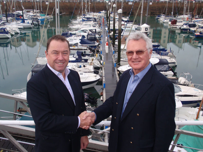 Tom Hill, UBS (left)and Bill Harris, Jersey Regatta photo copyright Jersey Regatta taken at St Helier Yacht Club