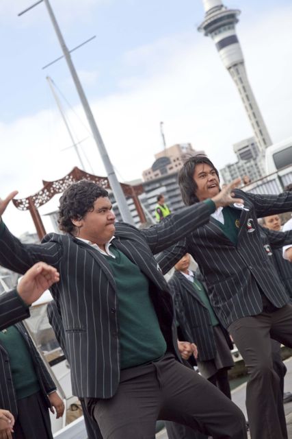 The Haka to start off the New Zealand Millennium Cup 2013 photo copyright Isla McKechni taken at 