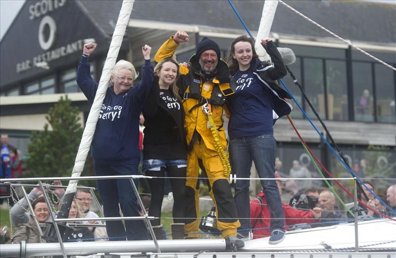Gerry Hughes becomes the first deaf person ever to sail single-handed around the world past all five capes photo copyright Craig Williamson taken at 