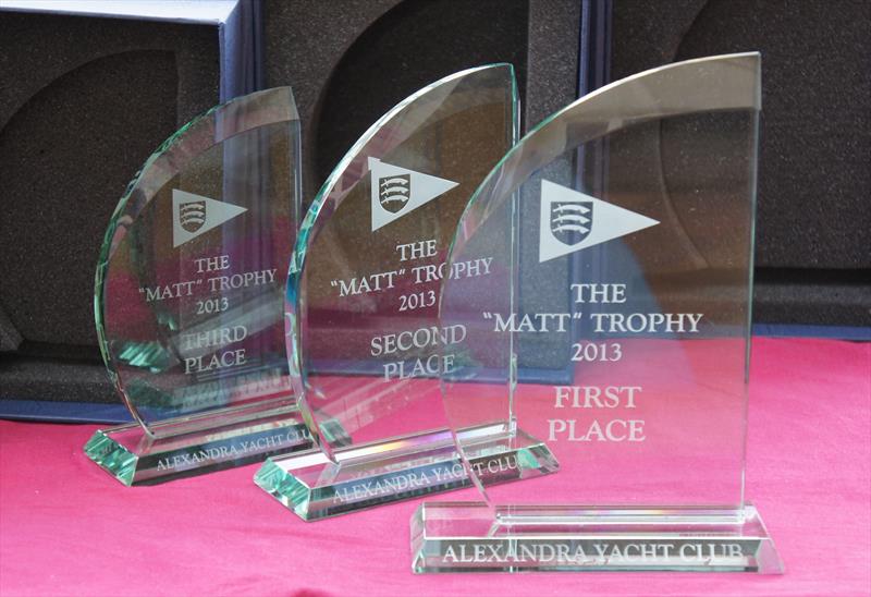 The Matt Trophy 2013 prizes photo copyright Tina Dear taken at 