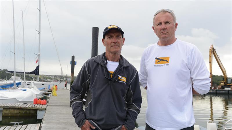 David Barnes and Rick Dodson, former America's Cup sailors who suffer from MS and are part of the New Zealand Sailing team in Kinsale for the IFDS World Championships photo copyright Michael Mac Sweeney / Provision taken at Kinsale Yacht Club