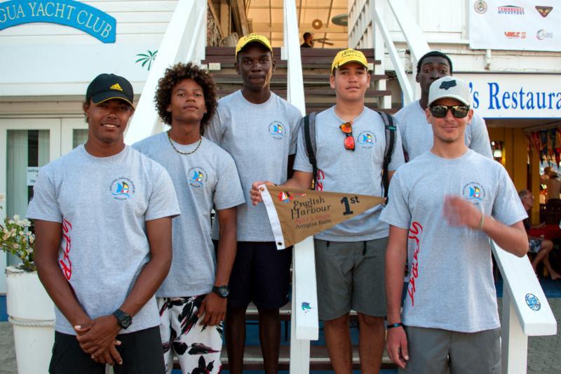 English Harbour Rum Race Day 1 winner in CSA Racing 7: Jules Mitchell's young team racing NSA Spirit, scored an impressive win for Antigua's National Sailing Academy photo copyright Ted Martin taken at Antigua Yacht Club