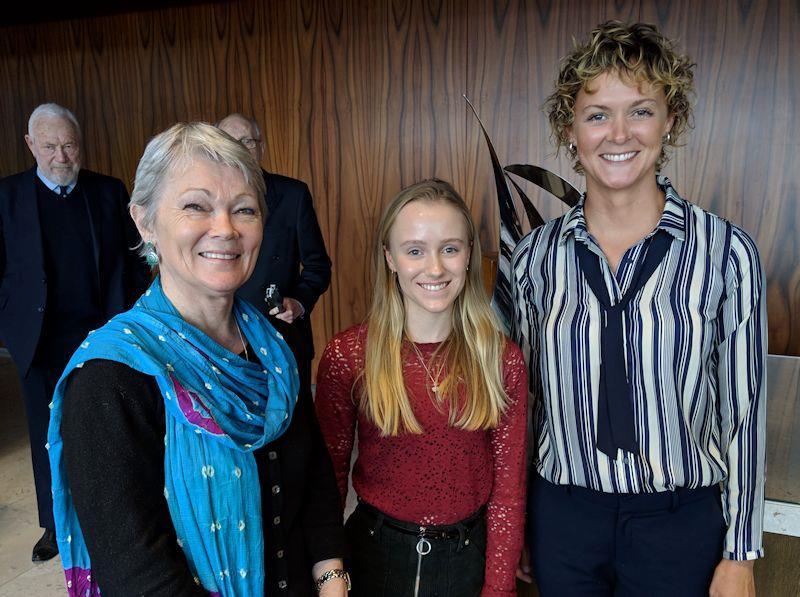 The three award winners at the YJA Yachtsman and Young Sailor of the Year Awards 2018 photo copyright Yachting Journalists' Association taken at 