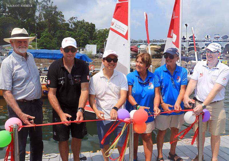 Ribbon cutting, Lee Seng Huang centre - Bart's Bash Regatta 2019 - photo © Fragrant Harbour