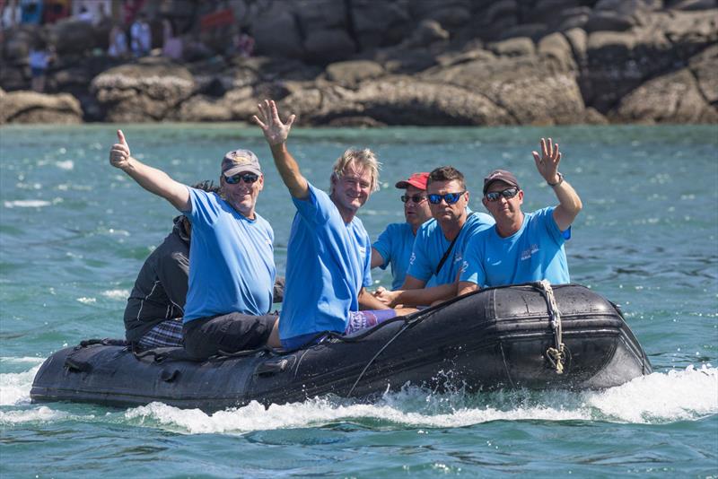 Time to go sailing at last! Antipodes crew. Phuket King's Cup Regatta 2019 photo copyright Guy Nowell / Phuket King's Cup taken at Royal Varuna Yacht Club