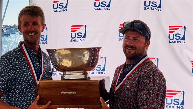 Alex Curtiss (left) and Jake La Dow (right) at 2020 Championship of Champions in Newport Beach, California photo copyright US Sailing taken at Balboa Yacht Club