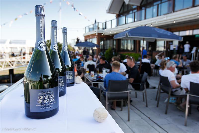 Charles Heidsieck provided complimentary champagne after racing - 2021 Champagne Charlie June Regatta - photo © Paul Wyeth / RSrnYC