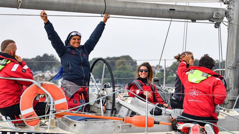 Marie Tabarly has been busy selecting crew for the OGR, winning a few races in the process, including the legendary Round Britain and Ireland photo copyright James Tomlinson taken at 