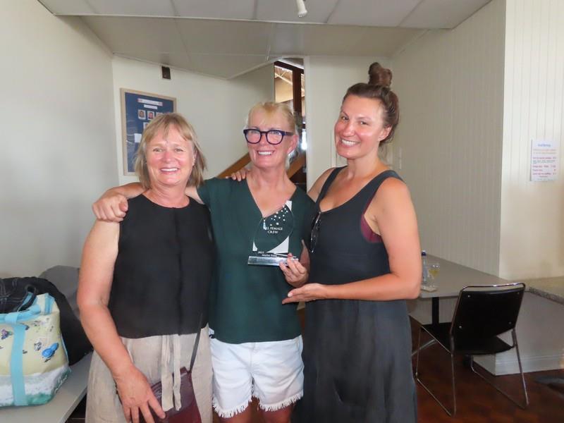 MPONR All Female Crew division winner Sue Burke (boat owner) and crew Susan Morwood and Sacha Koltun photo copyright Rosie Colahan taken at Gippsland Lakes Yacht Club