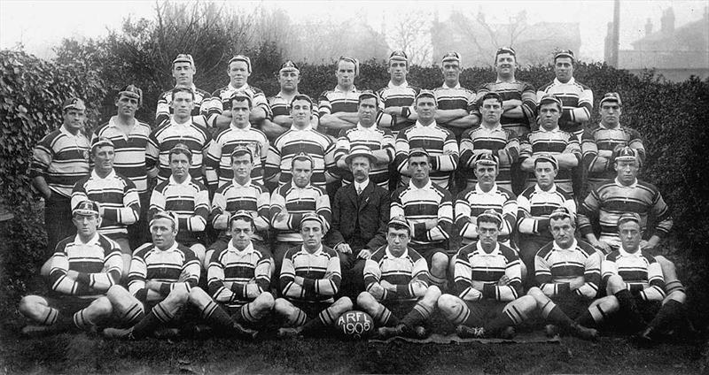 James J Giltinan, with the original Kangaroos Rugby League team - photo © Sean Fagan