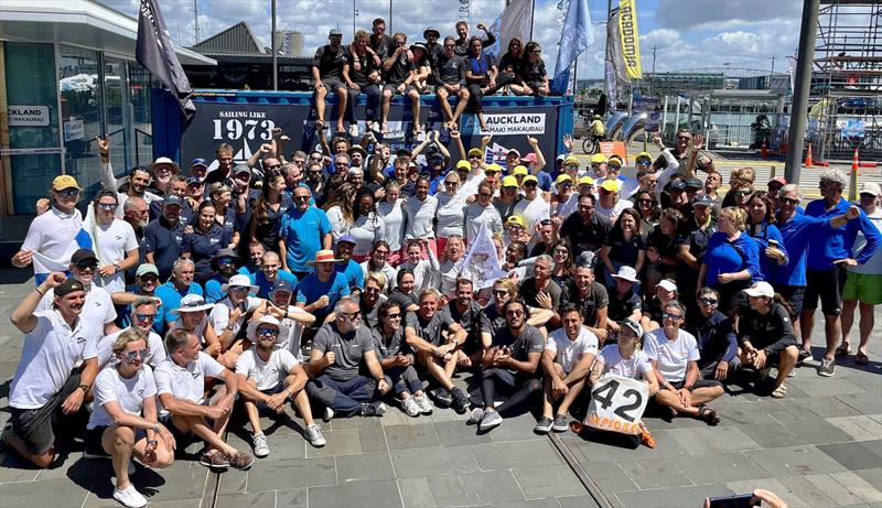 2023 McIntyre Ocean Globe Race teams in Auckland for a xmas stopover about to set off on leg 3 around Cape Horn to YC Punta Del Este . It was a mixture of excited anticipation and apprehension, not to mention the sorrow of leaving such a spectacular city - photo © OGR2023 / Terry Kavanagh
