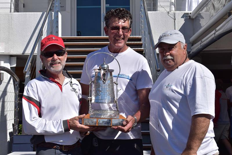 Warwick Sherman, Tony Kirby and Larki Missiris with the CYCA Trophy Series 2017 - photo © CYCA