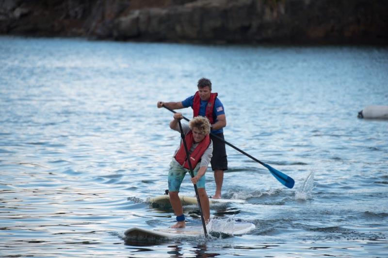 Marama's Tiger Tyson winning the Paddle Board Competition photo copyright Ted Martin taken at 