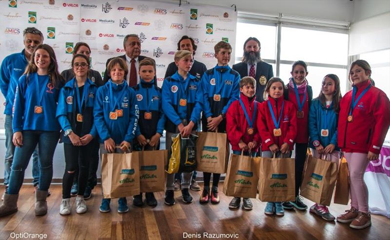 International OptiOrange Regatta - Prizegiving photo copyright Denis Razumovich taken at Real Club Nautico Valencia