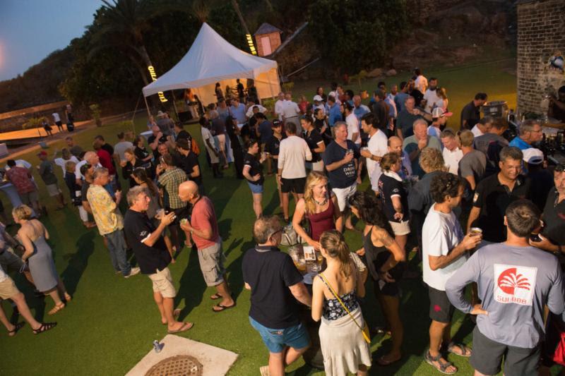 Crews enjoy the Antigua Bermuda Race welcome party at Nelson's Dockyard, Antigua photo copyright Ted Martin taken at Royal Bermuda Yacht Club